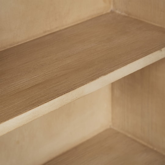 Kate and Laurel Arcott Arch Three Shelf Wall Cabinet